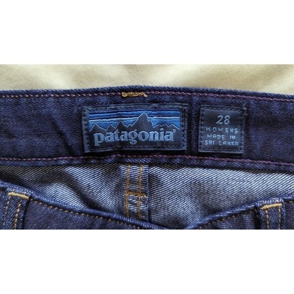Patagonia Women's Jeans Regular Straight 28 Dark Wash Stretch - Picture 8 of 9